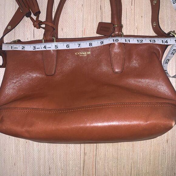 Coach Legacy Molly Brown Leather Shoulder Double Handbag 21132 Tassel Classic - Picture 14 of 16